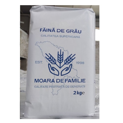 MOARA DE FAMILE - МУКА ПШЕНИЧНАЯ ФАСОВАННАЯ в бумажных пакетах по 9 кг. Производство Молдова.