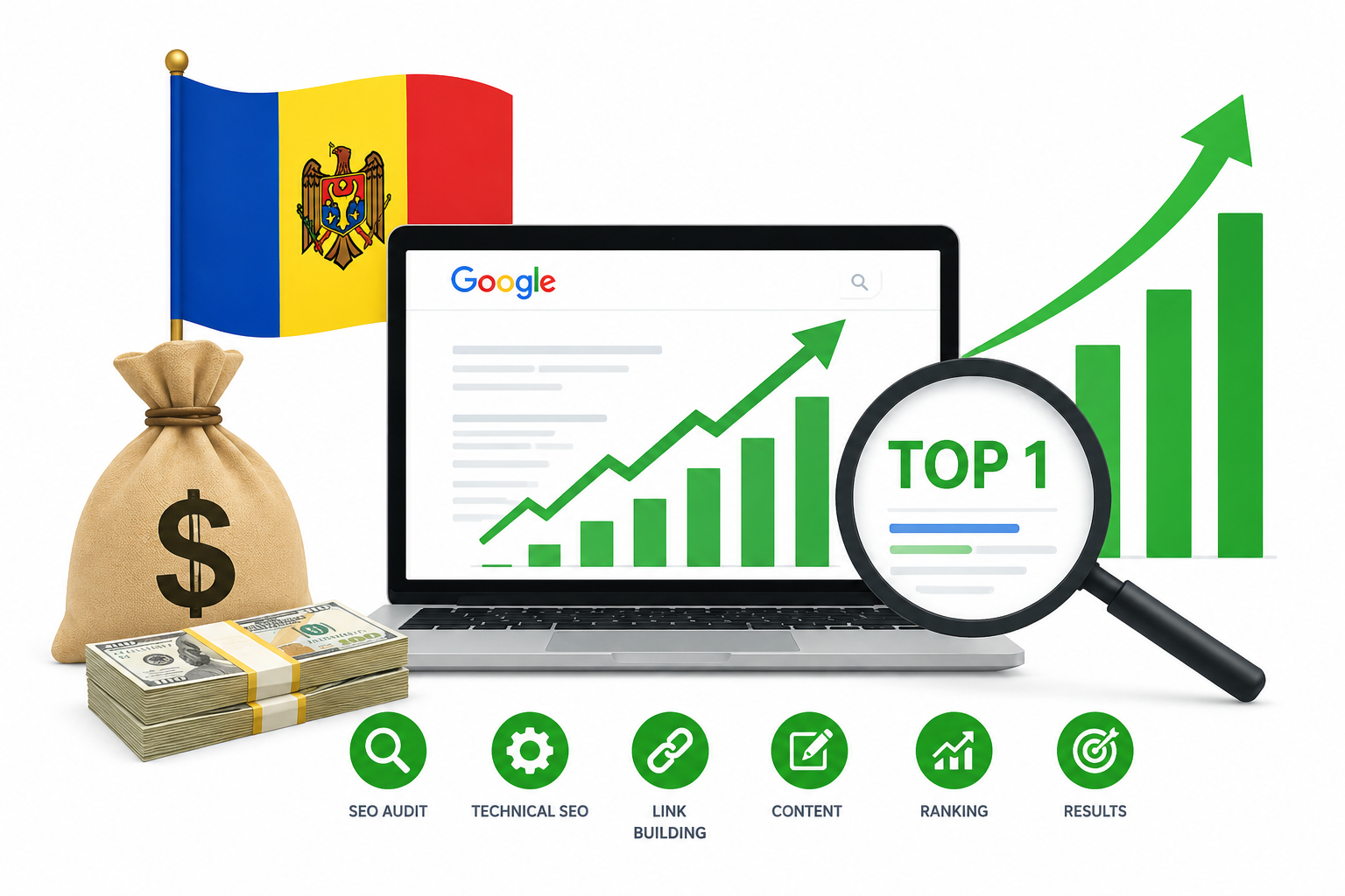 Продвижение сайта Google Молдова – глубокий технический аудит и рост позиций