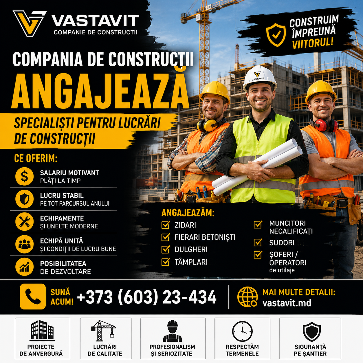 Требуются строительные бригады Кагул — Vastavit Moldova