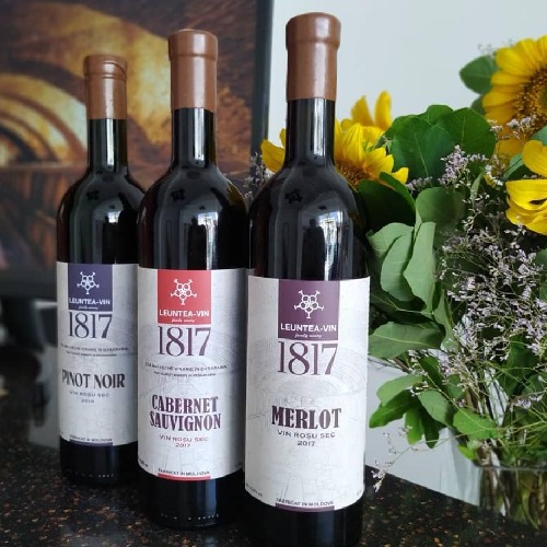 Вино для праздника Leuntea Vin 1817 MERLOT 0,75l.